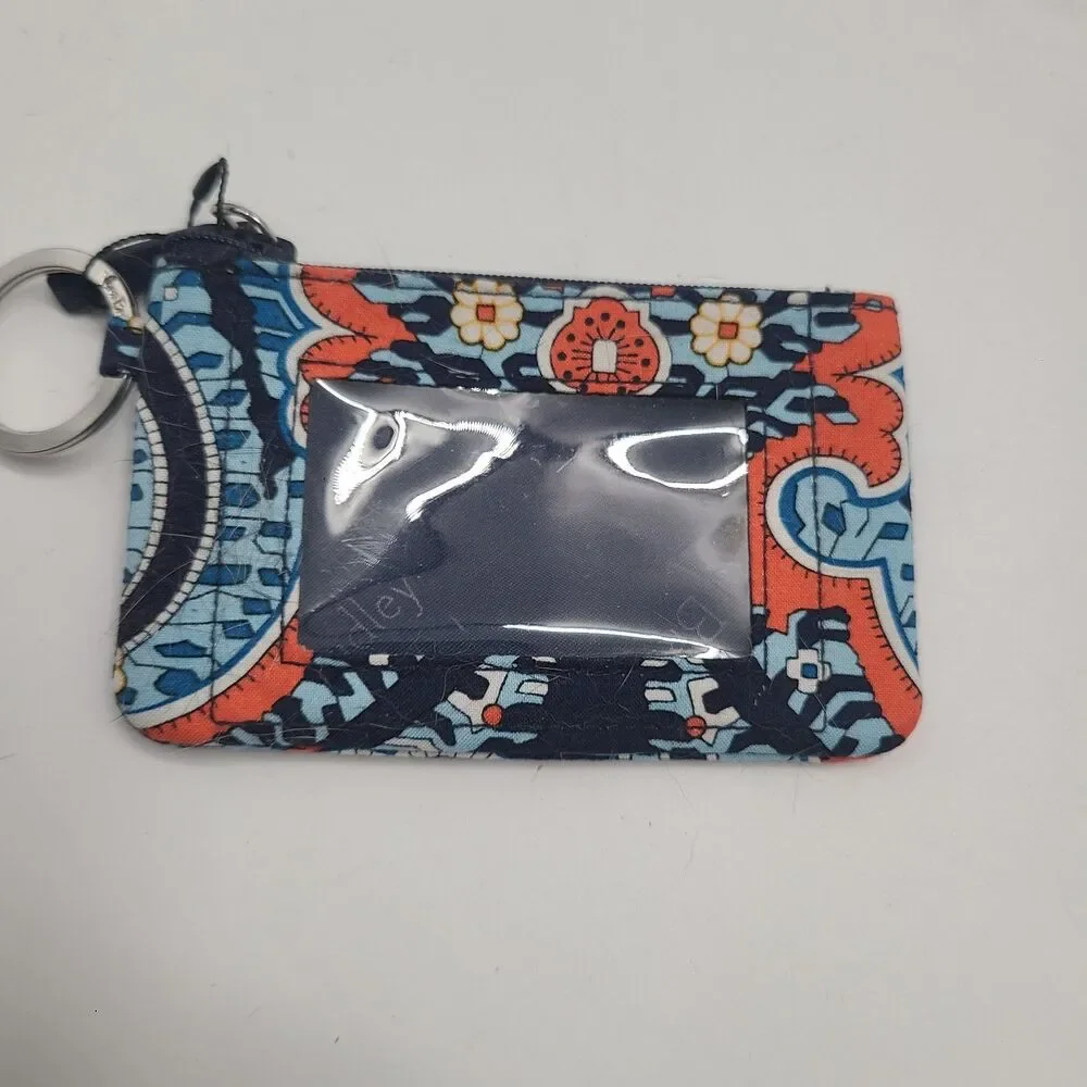 NWT Vera Bradley Marrakesh Multicolor Zip ID Case Coin Purse